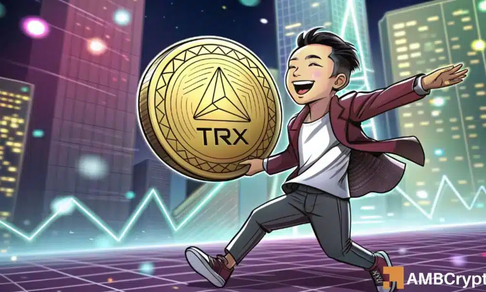 Tron 稳定币流入量突破 800 亿美元——但这个风险可能会抑制 TRX 的上涨势头