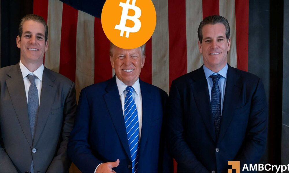 21百万美元比特币闪电战!——文克莱沃斯兄弟支持特朗普的加密货币愿景